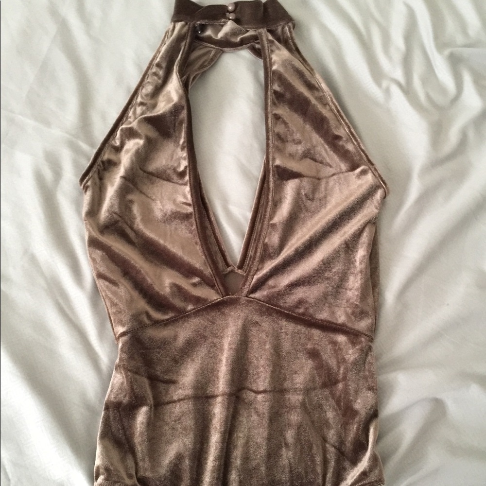 Velvet bodysuit